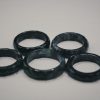 diamond cut black jade ring
