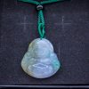 three color jade laughing buddha (budai buddha)
