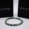 green burmese jadeite bracelet with 5.6mm beads