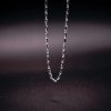 18k white gold chain