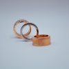 Frosted Gold Colored Modular Ring (size 7) - Image 4